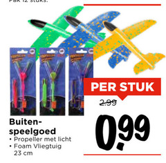  23 buiten speelgoed propeller licht foam vliegtuig cm stuk 99 