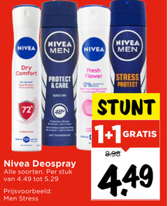  nivea deodorant 1 men dry comfort protect care deospray soorten stuk stress fresh flower 