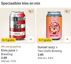  speciaalbieren 1 5 330 speciaalbier mix brewed elvis juice grapefruit infused beer two chefs brewing sunset ml 5.1 