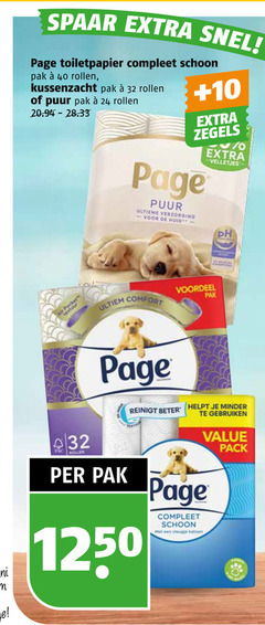  24 32 40 spaar page toiletpapier schoon pak rollen kussenzacht puur 10 zegels ultieme verzorging 7 ph hollen comfort voordeel reinigt beter minder gebruiken pack 