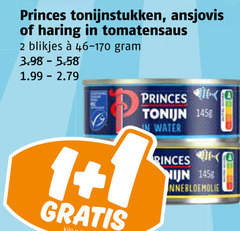  2 princes tonijnstukken ansjovis haring tomatensaus blikjes 1 kilo tonijn water 