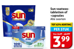  1 99 100 new removes tough sun brilliant shine improved formula effective eco short save water energy protects stains all with naturally vaatwas tabletten capsules soorten stuk 