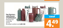  drinkfles day thermostaat waterflessen koffiebekers onderweg varieeren 