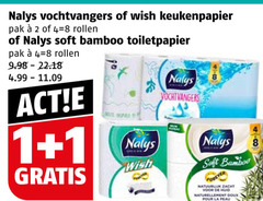  1 2 nalys vochtvangers wish keukenpapier pak rollen soft bamboo toiletpapier vocht vleesvervangers forever natuurlijk zacht huid naturellement doux pour la peau 