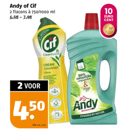  2 10 100 andy cif 750 1000 ml 4 50 liter v.a. cleanboost cream schuurmiddel citrus cent natuurlijke reinigingskracht frisse vertrouwd by nature 