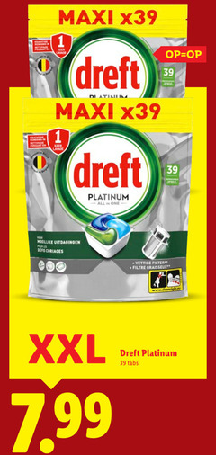  1 nettoyage maxi keer dreft platinum all one your uitdagingen coriaces vettige filter graisseux xxl tabs 
