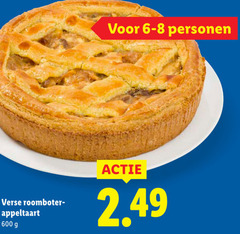  600 verse roomboter appeltaart personen 