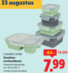  4 23 100 livarno home vouwbare vershouddozen temperatuurbestendig delig lunchbox 