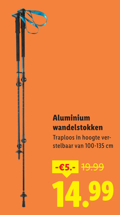  aluminium wandelstokken traploos hoogte stelbaar cm 