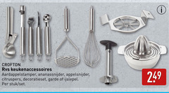  rvs keukenaccessoires aardappelstamper ananassnijder citruspers decoratieset garde ijslepel stuk 
