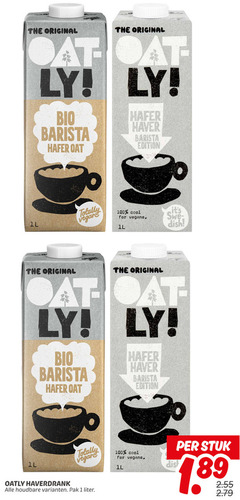  1 100 original bio barista haver edition totally cool for vegans dish oatly haverdrank houdbare pak liter stuk 