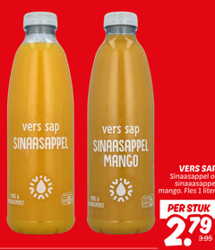  1 vers sap sinaasappel mango abc fles liter stuk 