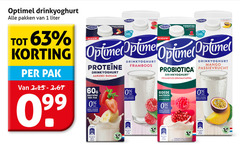  1 5 31 32 46 64 99 100 200 optimel drinkyoghurt pakken liter framboos probiotica passie vrucht planet proof pak aardbei banaan suiker granaatappel bacterien vitamine b mango passievrucht ml 200ml 100ml acidophilus la 