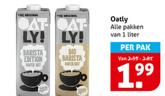  alpro soja melk 1 original barista edition bio totally vegans oatly pakken liter pak 