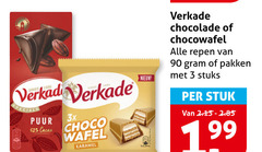  verkade chocolade 3 90 puur cacao 3x choco wafel karamel repen pakken stuks stuk 