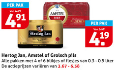  hertog jan grolsch amstel blikjes bier 1 4 6 19 1870 pak natuurzuiver pilsener pils pakken liter varieeren 