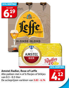  amstel leffe speciaalbieren blikjes bier 4 6 25 1870 akc anno belge belgisch abdijbier blonde blond nuances vanille subtiel bieren radler rose citroen pakken liter varieeren 2.0 