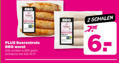  2 bbq varken worst texas boerentrots schalen actieprijs kilo naturel 
