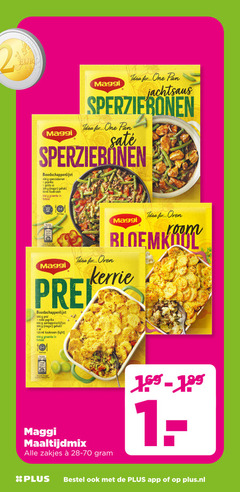  1 19 20 35 50 120 300 400 500 600 650 for one pan maggi boodschappenlijst sperziebonen paprika ui gehakt ml kookroom groente oren energie oven prei rode aardappelschijfjes ei light porties kerrie maaltijdmix zakjes 28-70 plus.nl 