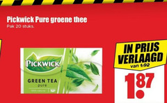  pickwick thee 20 100 groene pak stuks green tea natural verlaagd 