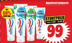  aquafresh tandpasta 3 31 60 99 100 freshmint anti tube ml recyclable bescherming gezin schild 