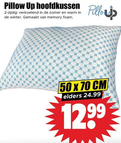  hoofdkussen 2 50 pillow up zijdig verkoelend zomer warm winter gemaakt memory foam cm elders 