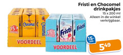  chocomel fristi chocolademelk drinkyoghurt 15 200 voordeel drinkpakjes ml pak 
