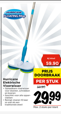  2 10 hurricane floating mop elektrische vloerwisser oplaadbare dweilen schrobben boenen vlakken reinigt vloeren keer traditionele dweil doorbraak stuk stuks 
