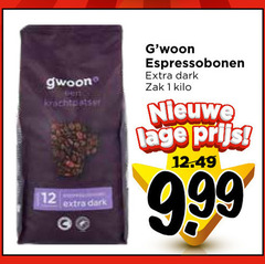  gwoon koffiebonen 1 12 gert krachtpatser dark espressobonen zak kilo nieuwe lage 