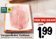  100 beter leven dieren bescherming versgesneden yorkham gekookte ham brood 
