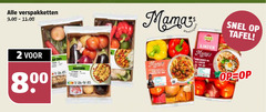  2 verspakketten 8 kip mama hak linzen mamas pet tafel 