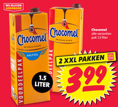  10 chocomel enige pak 1 5 liter halfvol voordeelpak xxl pakken 3.99 