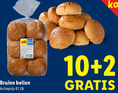  2 10 bruine bollen actieprijs 