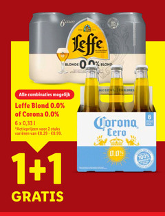  leffe corona speciaalbieren 1 2 6 100 blonde blond 00 combinaties 0.0 33 l stuks varieeren 