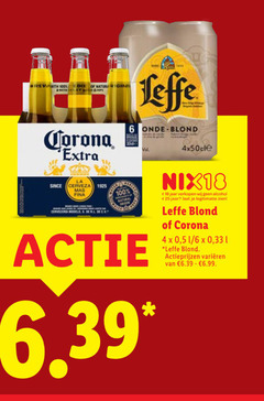  leffe corona speciaalbieren blikjes bier 4 6 18 25 100 blond since cerveza cerveceria nix18 jaar alcohol legitimatie 5 1 33 varieeren 