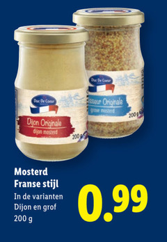  200 2009 coeur dijon originale mosterd franse stijl grof grove 