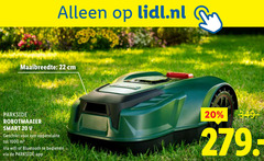  20 22 1000 lidl.nl maaibreedte cm parkside robotmaaier smart oppervlakte wifi bluetooth bedienen 
