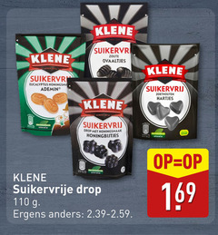  klene suikervrij eucalyptus ademin zoute ovaaltjes hartjes drop honingsmaak honingbijtjes suikervrije ergens 