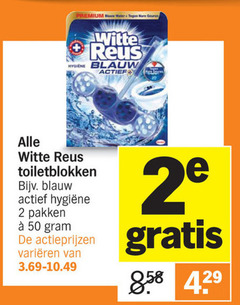  witte reus toiletblok 2 50 premium water geuren hygiene blauw toiletblokken pakken varieeren 