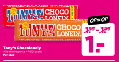  tony chocolony chocolade choco lonely lat lait chocolonely stuk 