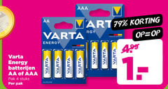  varta batterijen 4 energy aa aaa pak stuks germany alkaline 