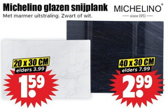  20 30 40 glazen snijplank marmer uitstraling zwart wit since cm elders 3.99 15 
