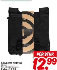  35 waterafstotend inhoud materiaal verstelbare gespsluiting verstevigde stuk 12 99 polyester fietstas liter reflector strepen elders 