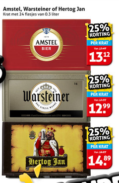  amstel warsteiner hertog jan krat bier 24 25 1870 liter bieren ebro einzig familientradition seit das wahre 