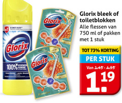  1 100 750 dikste bleek glorix hygienisch reiniging dikke original toiletblokken flessen ml pakken stuk 11 