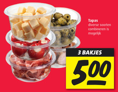  3 500 tapas soorten combineren bakjes 