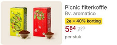  picnic koffie 40 filterkoffie aromatico 2e stuk 