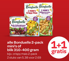  1 2 bonduelle rode kidneybonen rouges crispy mais kikkererwten re pack blik stuks 