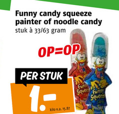  funny candy squeeze painter noodle stuk 33 fun kilo v.a. 