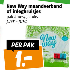  new maandverband inlegkruisjes pak stuks 